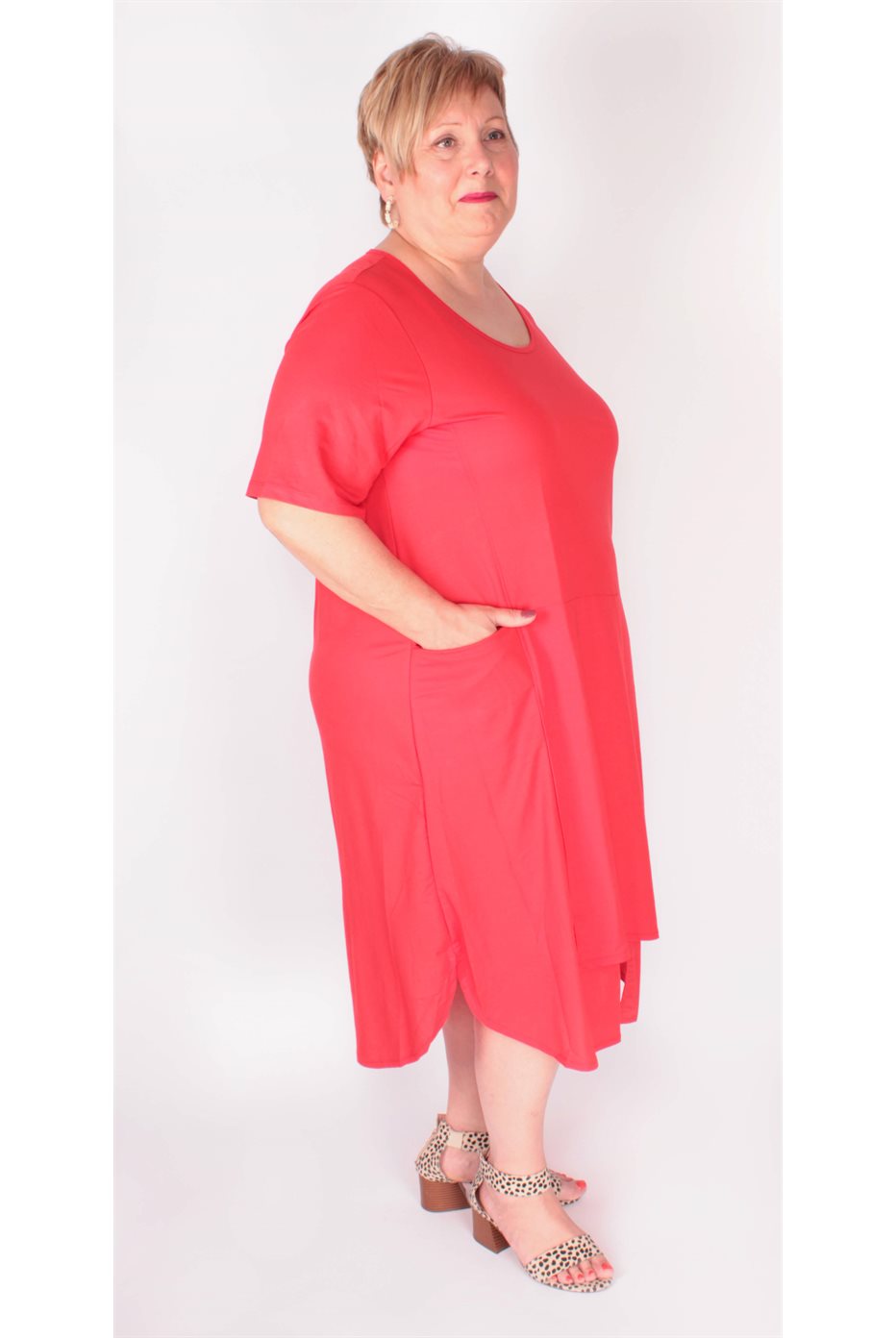 Robe Basique Lucie Rouge